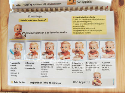 Livret de cuisine intéractif " au Fil des Saisons" dès 3 Ans