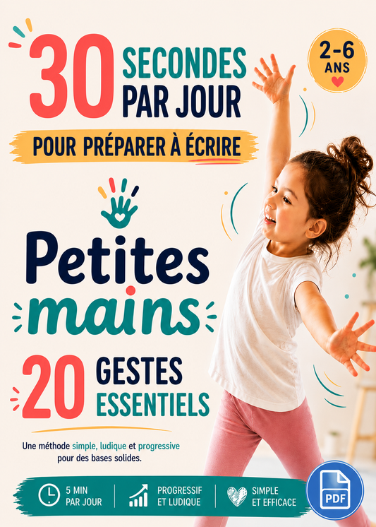 Méthode Petites Mains – 20 Fiches Pas à Pas | PDF à imprimer