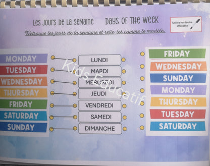 Apprentissage de l'anglais, livret multi-activités.