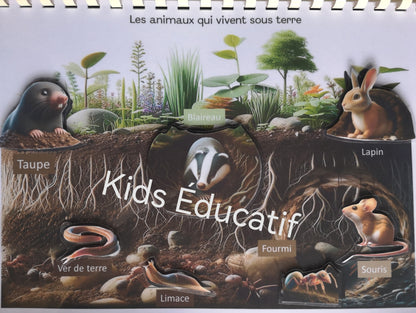 Livret les animaux du monde,  vocabulaires, 3-6 ans