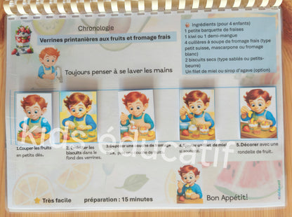 Livret de cuisine intéractif " au Fil des Saisons" dès 3 Ans