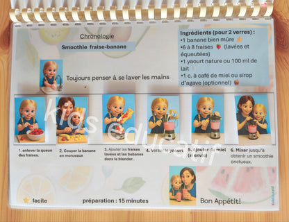 Livret de cuisine intéractif " au Fil des Saisons" dès 3 Ans