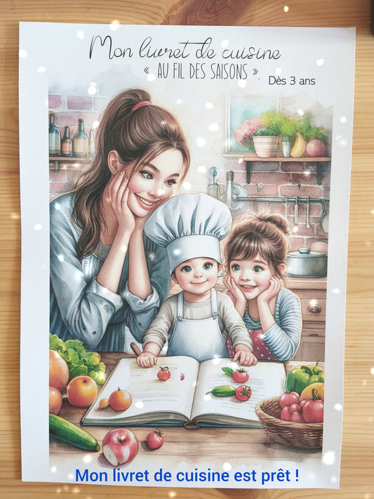 Livret de cuisine intéractif " au Fil des Saisons" dès 3 Ans